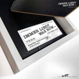 ILWR "kaputter Reißverschluß", handgezeichnete Kunst im Rahmen (mit 3D-Objekt)