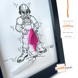 "Interdentalbürstchen" – mARTified 3D-Kunst im Rahmen
