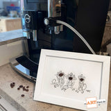 "Kaffeebohnen" – mARTified 3D-Kunst im Rahmen