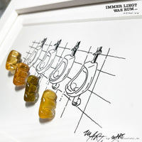 ILWR "Haribos", handgezeichnete Kunst im Rahmen (mit 3D-Objekt)